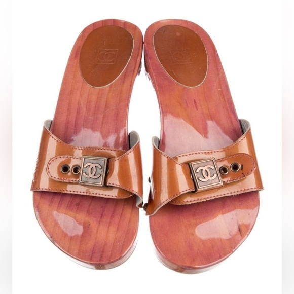 CHANEL Vintage Sport Slides sandals clog mules Size: 5 5.5 6 36 - Picture 2 of 9